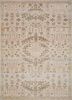 revolution beige and brown wool hand knotted Rug - HeadShot