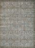 gs-14 smoke blue/cola grey and black wool hand knotted Rug