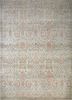gs-20 medium taupe/cocoa brown blue wool hand knotted Rug