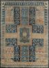 gs-7047 medieval blue/medium tan blue wool hand knotted Rug