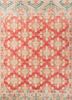 gs-7057 velvet red/apricot red and orange wool hand knotted Rug