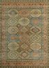 GS-7061 Dark Green/Bright Gold green wool hand knotted Rug