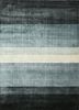 hpv-201 ebony/marine blue grey and black viscose hand loom Rug