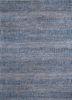 hwb-1004 midnight sky/light coffee blue wool and bamboo silk hand loom Rug