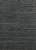 hwv-09 eclipse/eclipse grey and black wool and viscose hand loom Rug