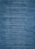 hwv-2000 dark denim/dark denim blue wool and viscose hand loom Rug