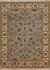 jc-132 ice blue/dark ivory blue wool hand knotted Rug