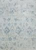 JPL-02 Warm Gray/China Blue grey and black wool and silk hand knotted Rug
