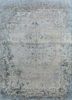 JPL-03 Nickel/Platinum grey and black wool and silk hand knotted Rug