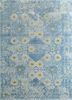 JPL-06 Columbia Blue/Fresh Turquoise blue wool and silk hand knotted Rug