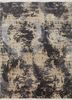 JPR-22 Liquorice/Liquorice grey and black wool and silk hand knotted Rug