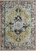 LCA-17 Lime Green/Ebony green wool hand knotted Rug