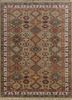 lca-19 tan/dark ivory beige and brown wool hand knotted Rug