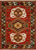 LCA-2351 Velvet Red/Black Olive red and orange wool hand knotted Rug
