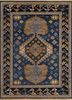 lca-2351 evening blue/navy blue wool hand knotted Rug