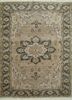 LCA-601 Silver/Blue beige and brown wool hand knotted Rug