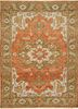 LCA-601 Paprika/Light Peach red and orange wool hand knotted Rug