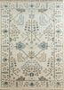 LCA-603 White/Nickel ivory wool hand knotted Rug