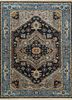 lca-64 ink blue/navy blue wool hand knotted Rug