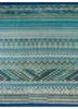 ujala blue wool and bamboo silk hand knotted Rug