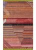 kalakriti red and orange wool and bamboo silk hand knotted Rug