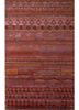 kuch kuch red and orange wool and bamboo silk hand knotted Rug