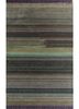 Apoornata grey and black wool and bamboo silk hand knotted Rug