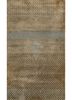 Lakeer grey and black wool and bamboo silk hand knotted Rug