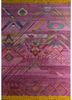 anamika pink and purple wool and bamboo silk hand knotted Rug