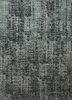 lrb-1501 liquorice/medium gray grey and black wool and bamboo silk hand knotted Rug