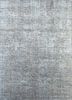 lrb-1501 caribbean sky/skyline blue blue wool and bamboo silk hand knotted Rug