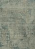 LRB-1502 Classic Gray/Light Blue grey and black wool and bamboo silk hand knotted Rug