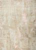 LRB-1502 Linen/Antique White ivory wool and bamboo silk hand knotted Rug