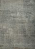 LRB-1502 Ashwood/Classic Gray grey and black wool and bamboo silk hand knotted Rug