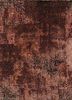 lrb-1503 deep rose/pink crush red and orange wool and bamboo silk hand knotted Rug