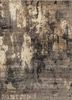 lrb-1508 ivory/black olive beige and brown wool and bamboo silk hand knotted Rug