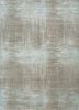 LRB-1532 Nickel/BlueBell grey and black wool and bamboo silk hand knotted Rug