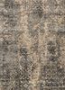 LRB-1570 Dark Ivory/Anthracite ivory wool and bamboo silk hand knotted Rug