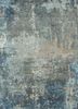 lrb-1572 medium blue/liquorice blue wool and bamboo silk hand knotted Rug