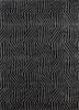 lrb-1634 medium gray/black olive grey and black wool and bamboo silk hand knotted Rug
