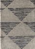 LRB-7017 Linen/Black Olive ivory wool and bamboo silk hand knotted Rug