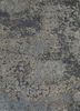 LRB-7018 Ebony Slate/Medium Gray grey and black wool and bamboo silk hand knotted Rug