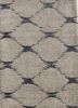 LRB-7022 Linen/Black Olive ivory wool and bamboo silk hand knotted Rug