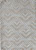 LRB-7024 Linen/BlueBell ivory wool and bamboo silk hand knotted Rug