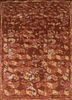LSK-104 Coral/Rose Petal red and orange wool and bamboo silk hand knotted Rug