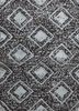 cleo grey and black wool and bamboo silk hand knotted Rug - HeadShot