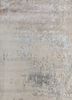lu-9031(cs-01) antique white/nickel ivory wool and bamboo silk hand knotted Rug