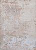 lu-9031 (cs-01) ivory/nickel beige and brown wool and bamboo silk hand knotted Rug