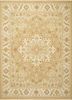 makt-04 tan/dark ivory beige and brown wool hand knotted Rug