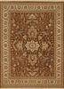 MAKT-16 Cocoa Brown/Soft Gold beige and brown wool hand knotted Rug